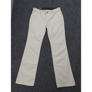 Wrangler Q Baby Jeans Womens 30/9x32 White Riding Jean No Gap Waist Mid Rise